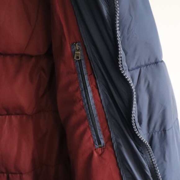 Tommy Hilfiger Mens Blue Sz L Quilted Full Zip Outdoor Puffer Jacket Coat - Picture 10 of 16